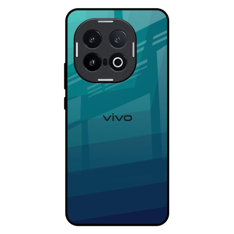 Green Triangle Pattern IQOO 13 5G Glass Back Cover Online