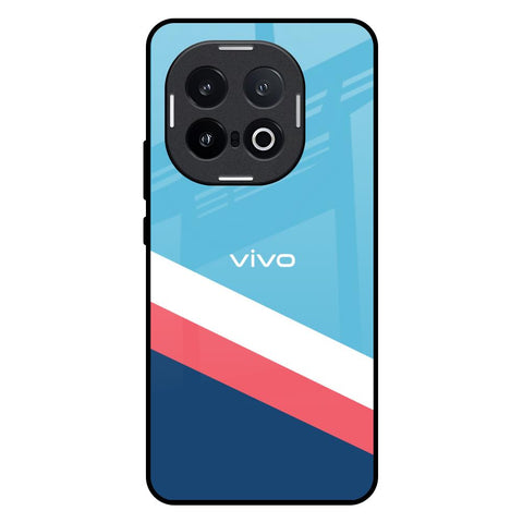 Pink & White Stripes IQOO 13 5G Glass Back Cover Online