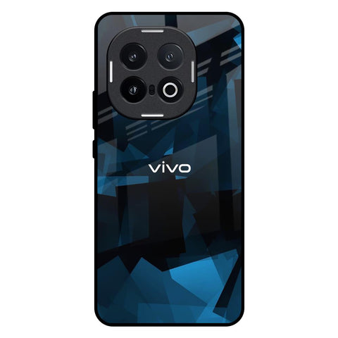 Polygonal Blue Box IQOO 13 5G Glass Back Cover Online