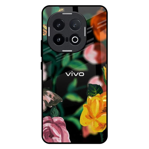 Flowers & Butterfly IQOO 13 5G Glass Back Cover Online