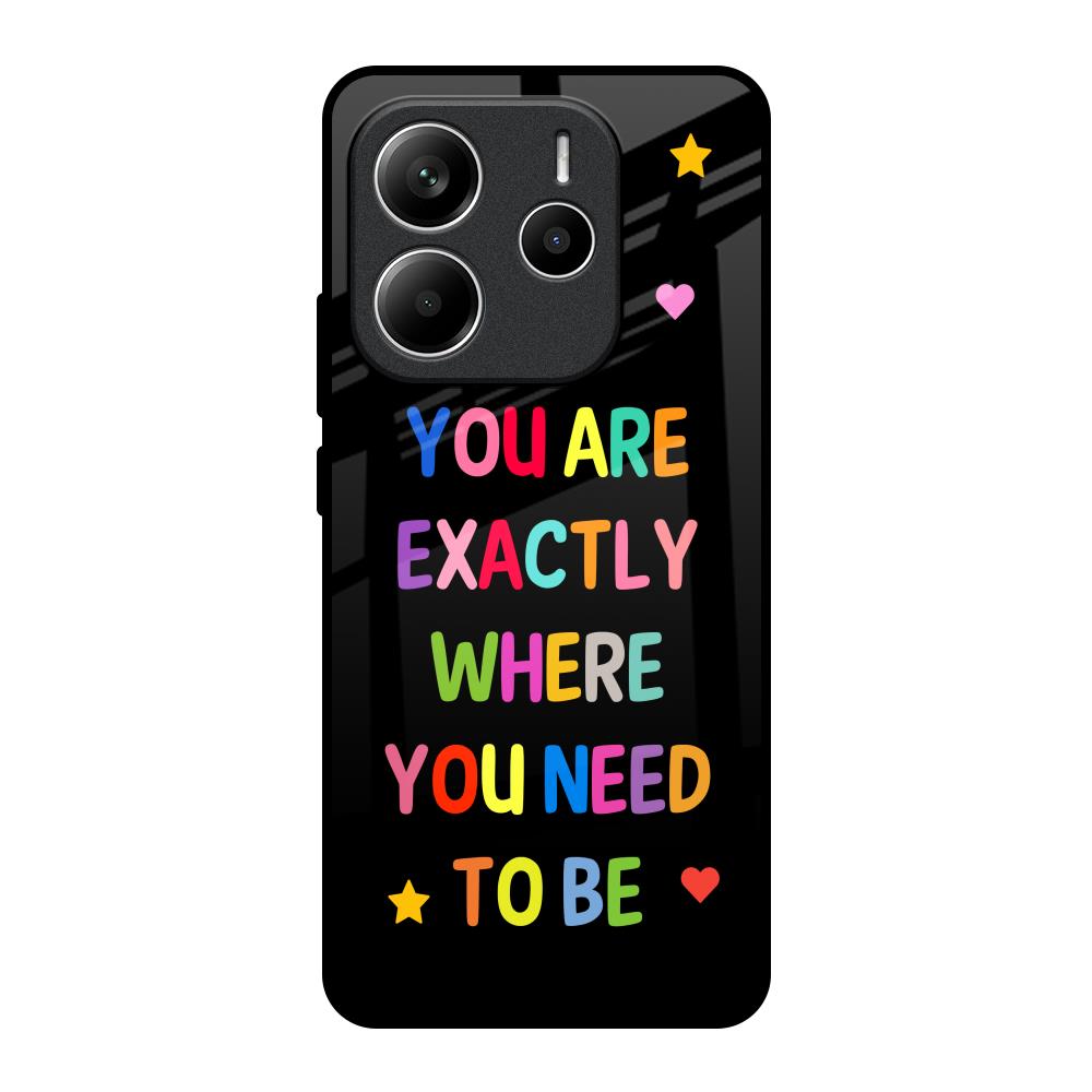 Magical Words Redmi Note 14 5G Glass Back Cover Online