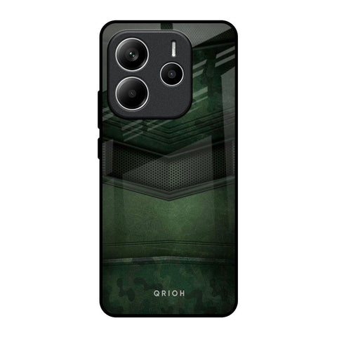 Green Leather Redmi Note 14 5G Glass Back Cover Online