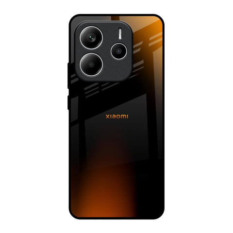 Orange Black Fusion Redmi Note 14 5G Glass Back Cover Online