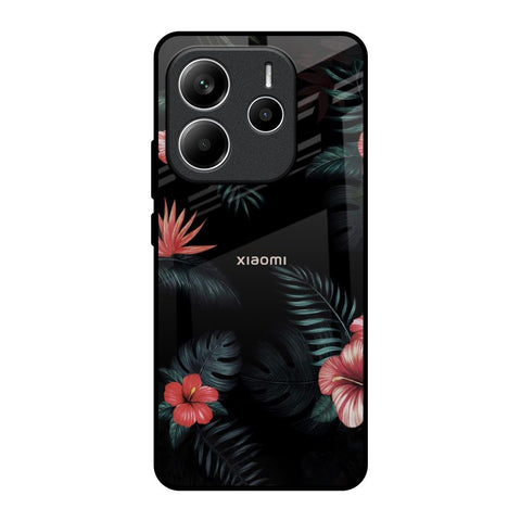 Tropical Art Flower Redmi Note 14 5G Glass Back Cover Online