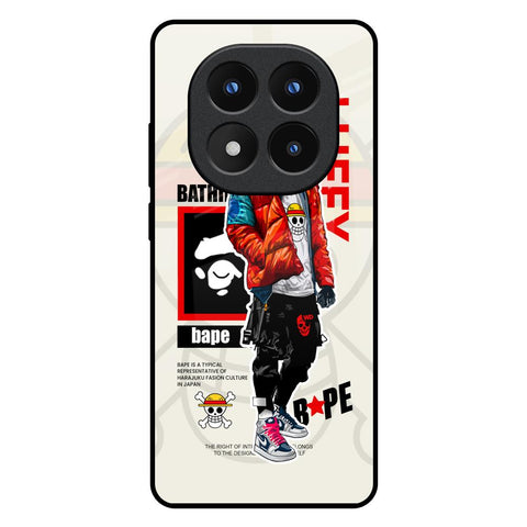 Bape Luffy Redmi Note 14 Pro Plus 5G Glass Back Cover Online