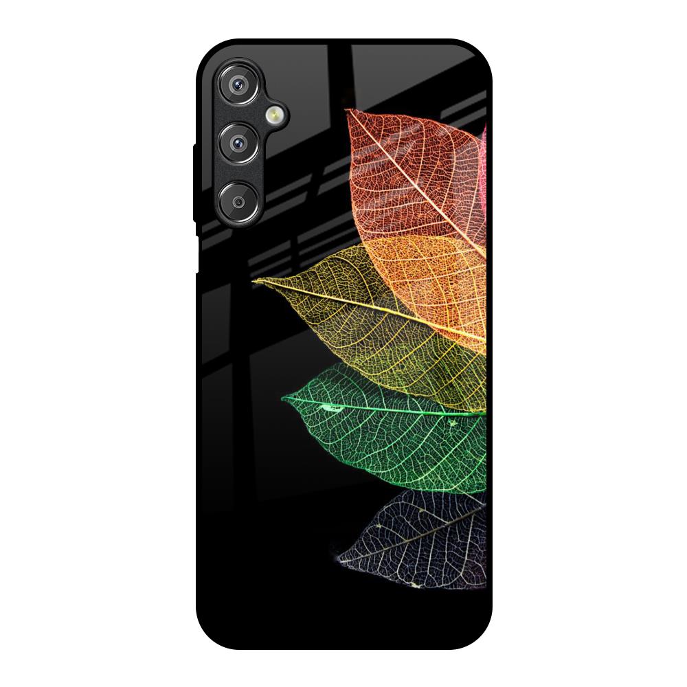 Colorful Leaves Samsung Galaxy M15 5G Glass Back Cover Online