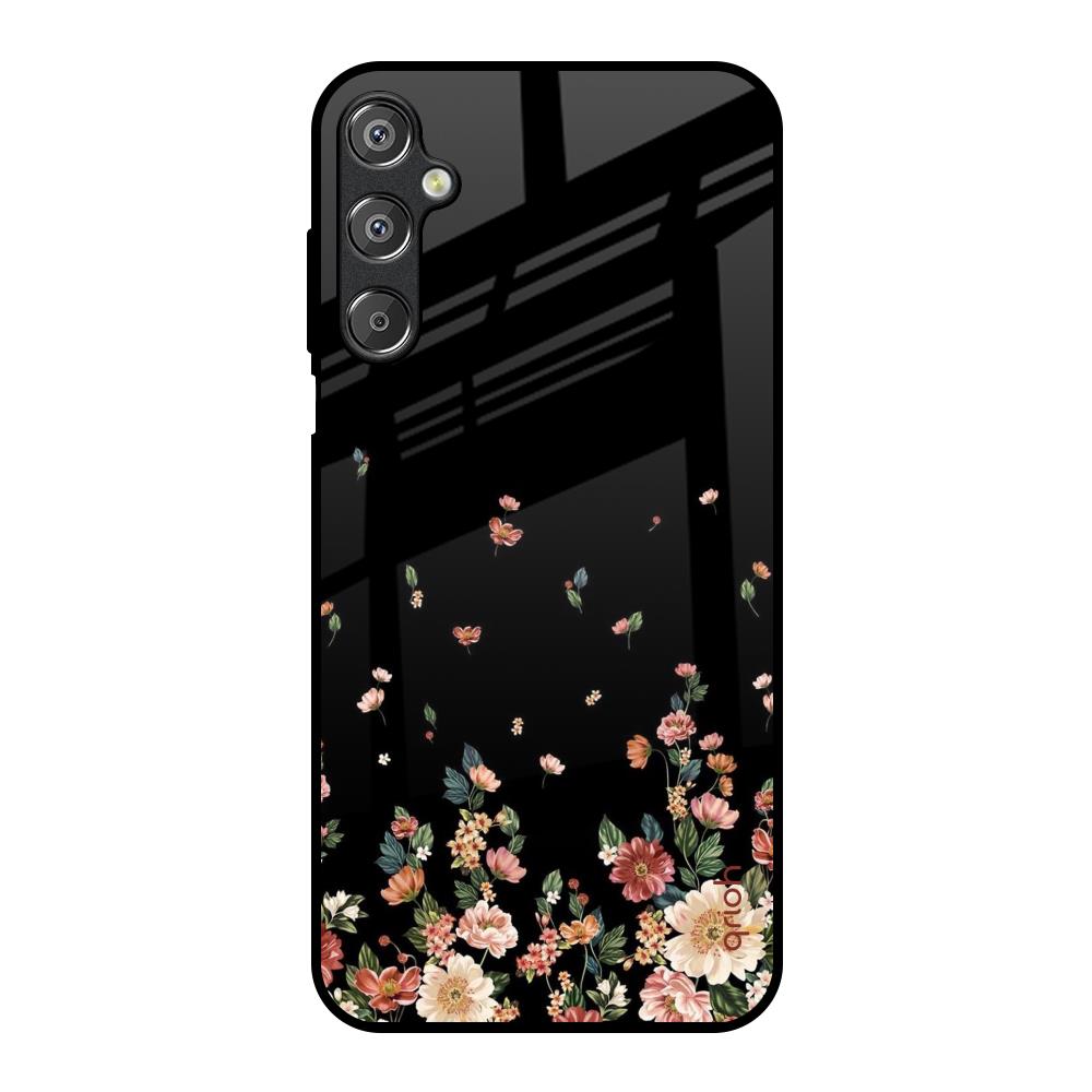 Floating Floral Print Samsung Galaxy M15 5G Glass Back Cover Online