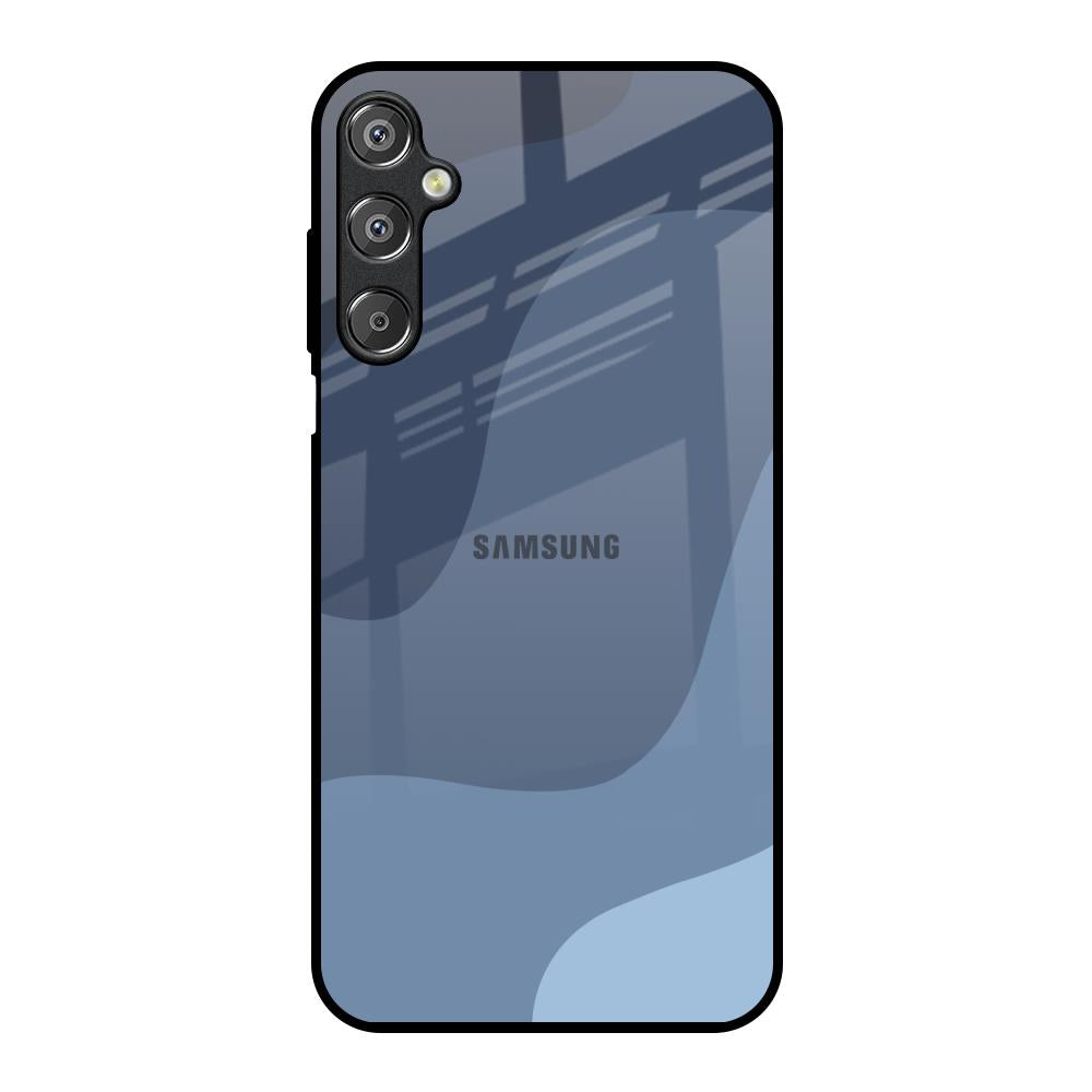 Navy Blue Ombre Samsung Galaxy M15 5G Glass Back Cover Online