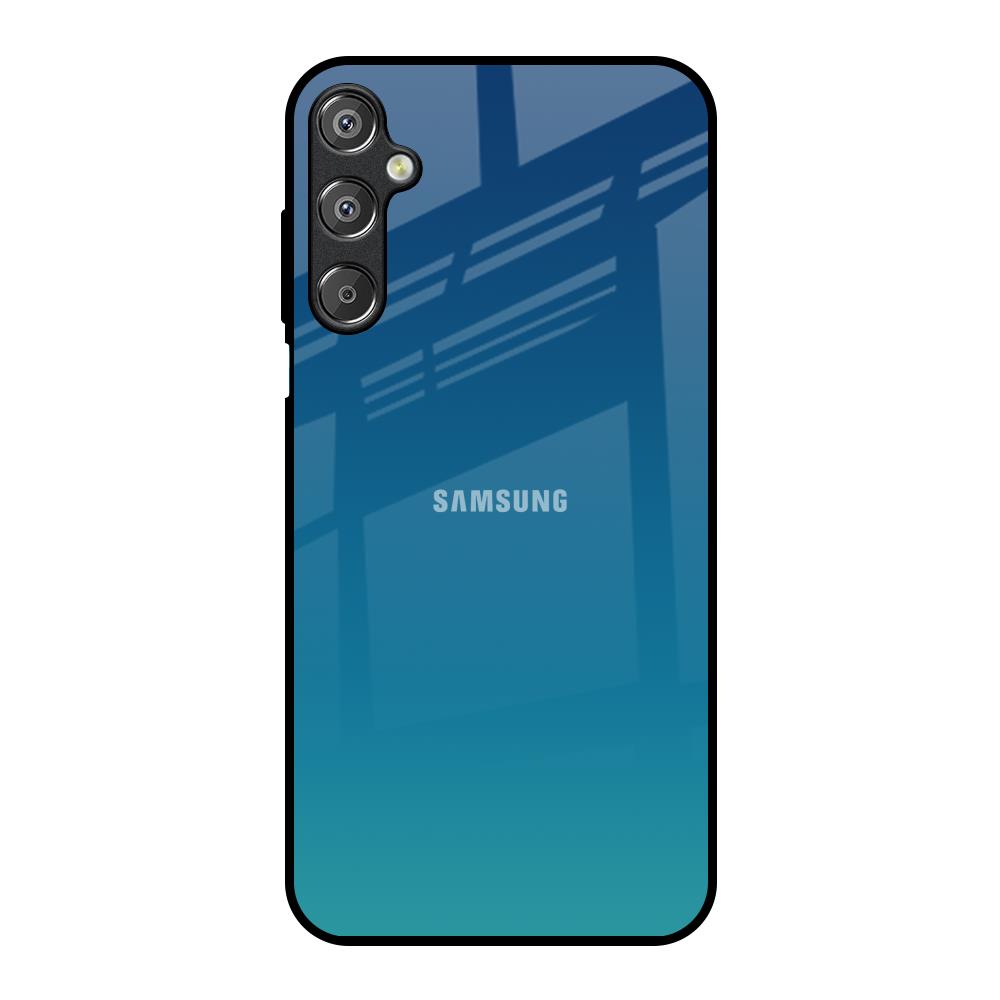 Celestial Blue Samsung Galaxy M15 5G Glass Back Cover Online