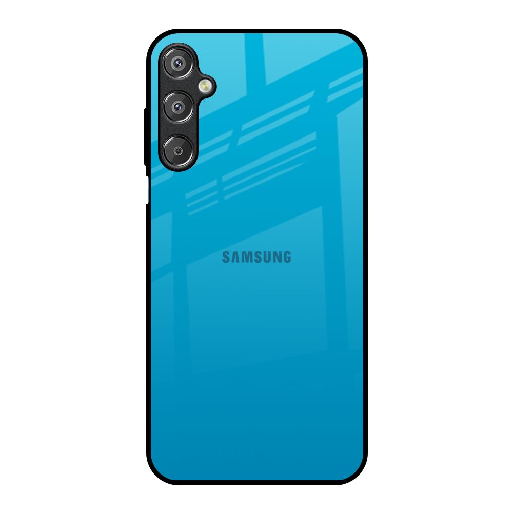 Blue Aqua Samsung Galaxy M15 5G Glass Back Cover Online