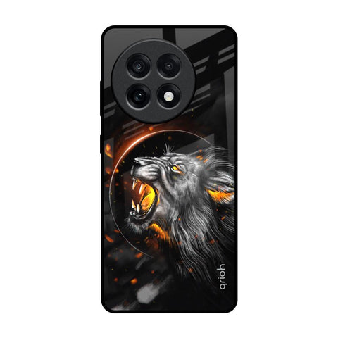 Aggressive Lion OnePlus 13R 5G Glass Back Cover Online