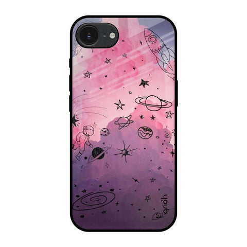 Space Doodles Apple iPhone 16e Glass Back Cover Online
