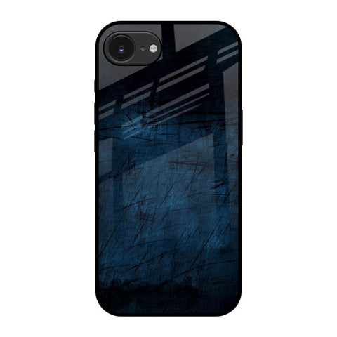 Dark Blue Grunge Apple iPhone 16e Glass Back Cover Online