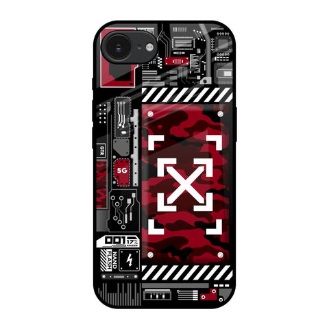 Technology Art Apple iPhone 16e Glass Back Cover Online