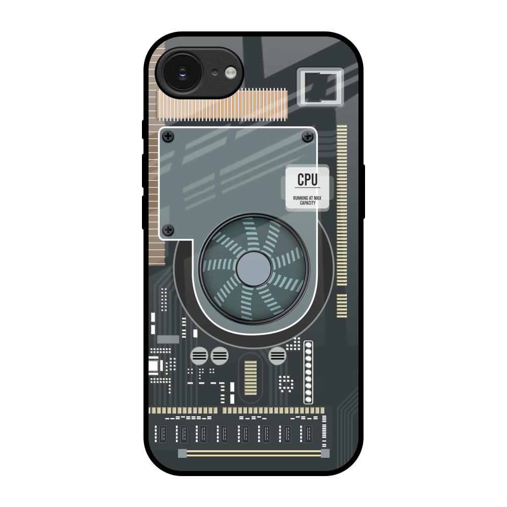 Motherboard Circuit Glass Case for Apple iPhone 16e