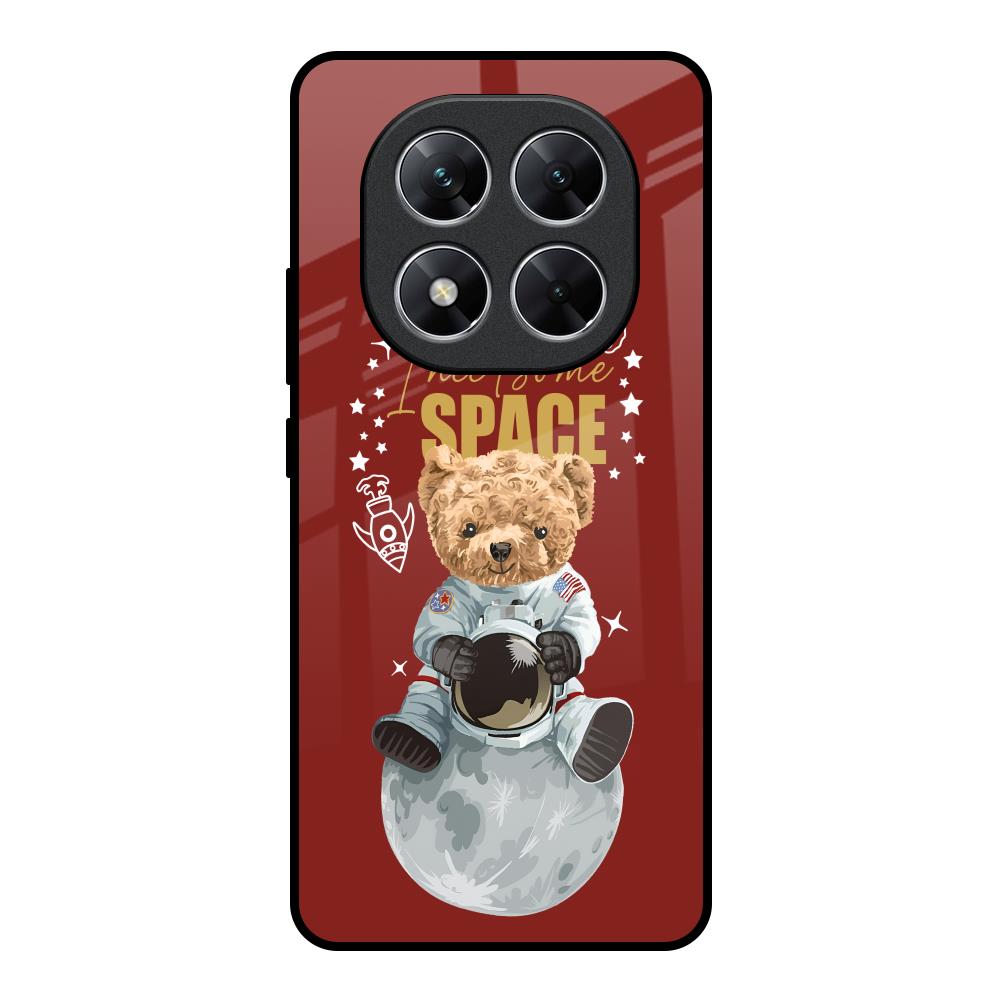Astronaut Bear Poco X7 5G Glass Back Cover Online
