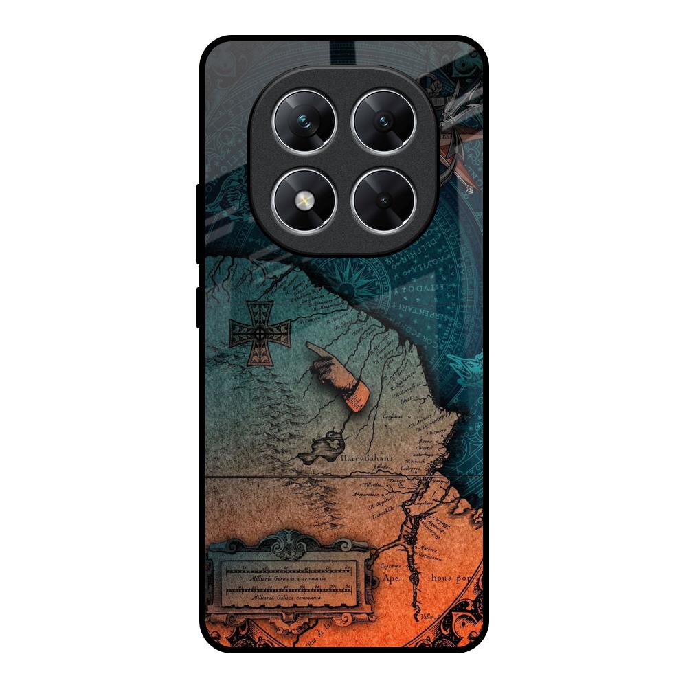 Geographical Map Poco X7 5G Glass Back Cover Online