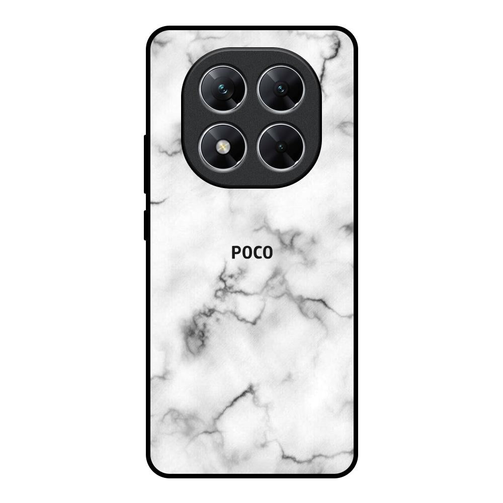 Satin White Marble Poco X7 5G Glass Back Cover Online
