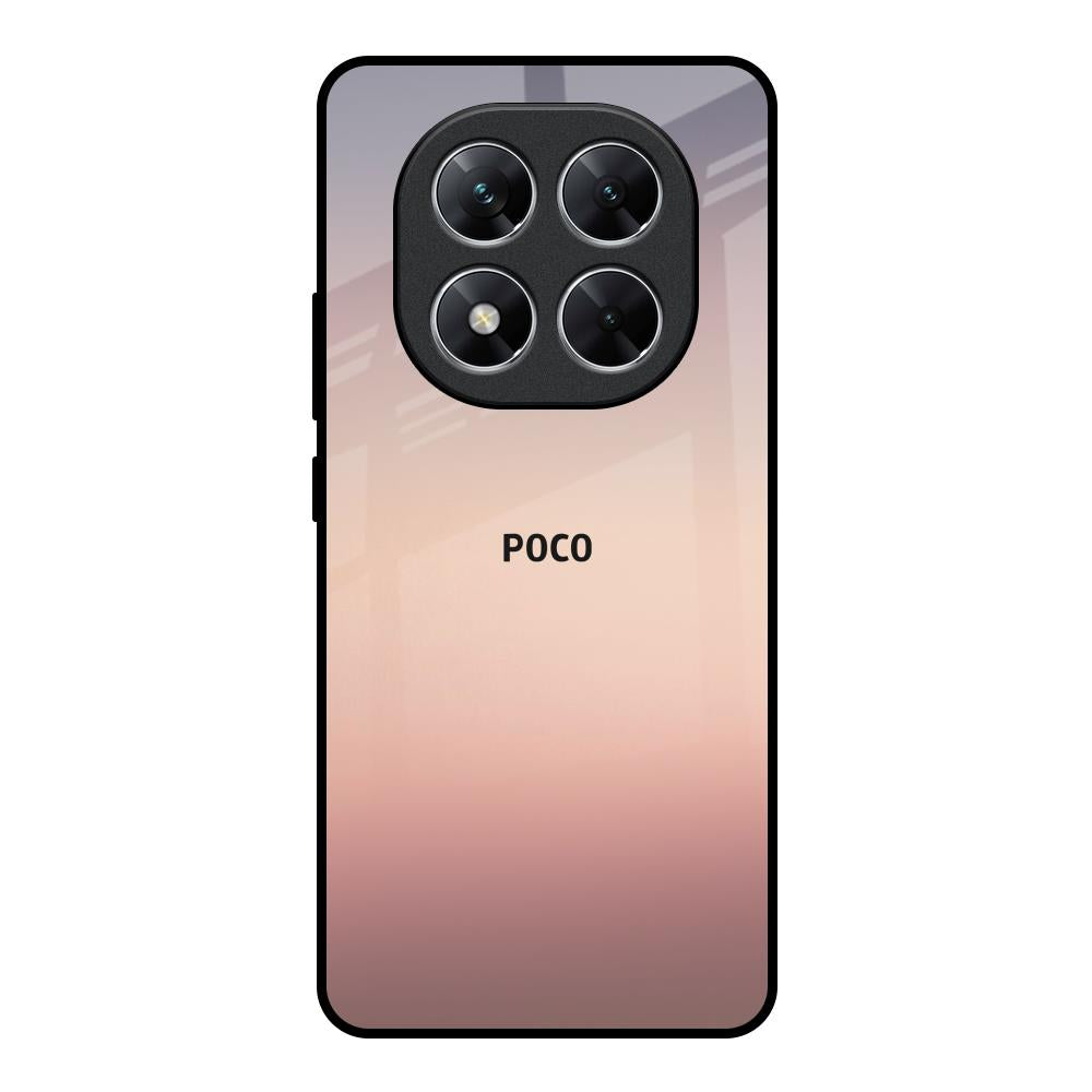 Golden Mauve Poco X7 5G Glass Back Cover Online