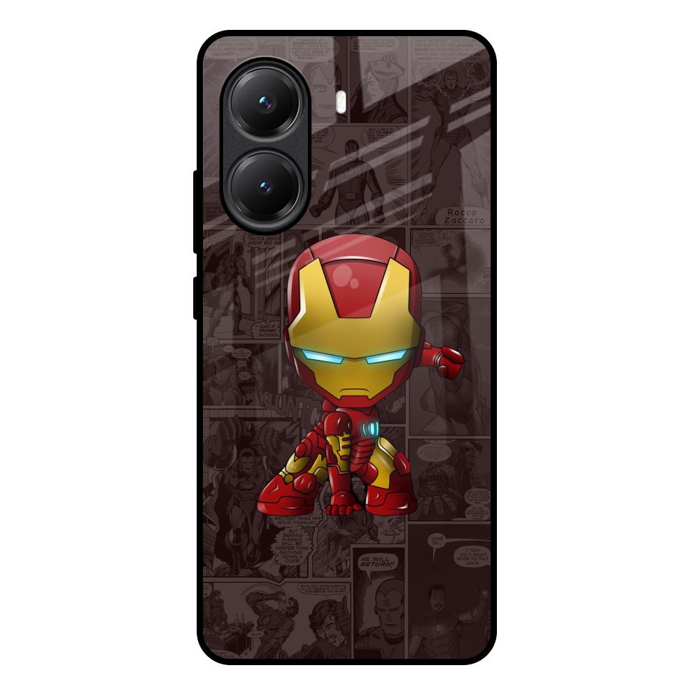 Angry Baby Super Hero Poco X7 Pro 5G Glass Back Cover Online