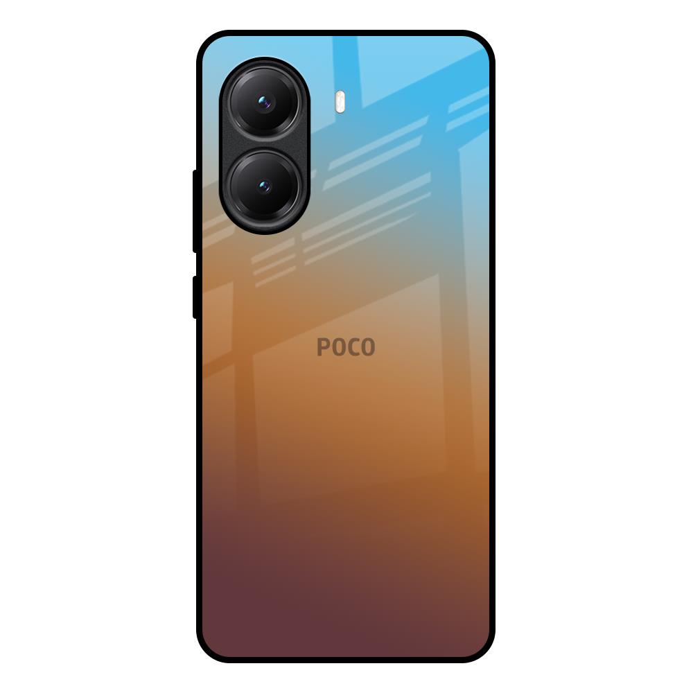 Rich Brown Poco X7 Pro 5G Glass Back Cover Online