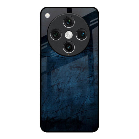 Dark Blue Grunge Oppo Find x8 Pro Glass Back Cover Online