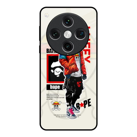 Bape Luffy Oppo Find x8 Pro Glass Back Cover Online