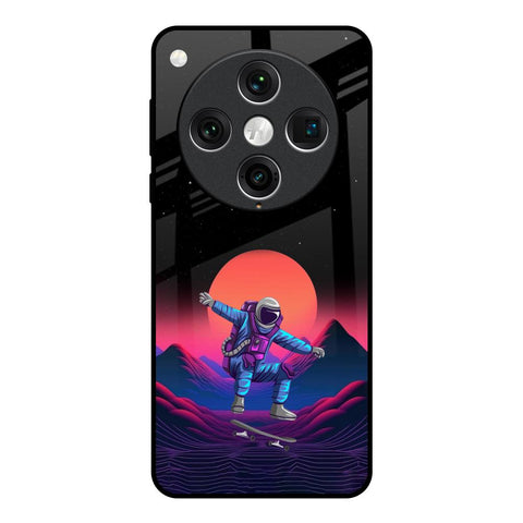 Retro Astronaut Oppo Find x8 Pro Glass Back Cover Online