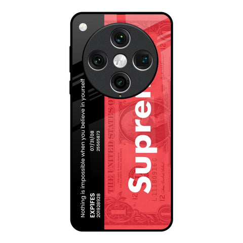 Supreme Ticket Oppo Find x8 Pro Glass Back Cover Online