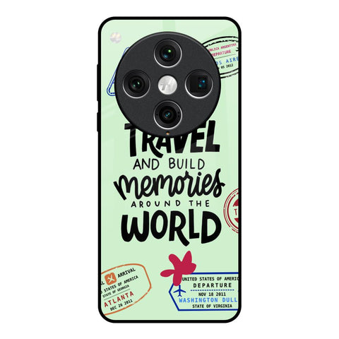 Travel Stamps Oppo Find x8 Pro Glass Back Cover Online