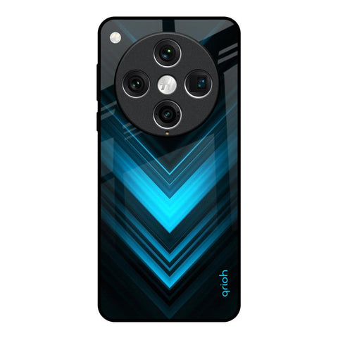 Vertical Blue Arrow Oppo Find x8 Pro Glass Back Cover Online