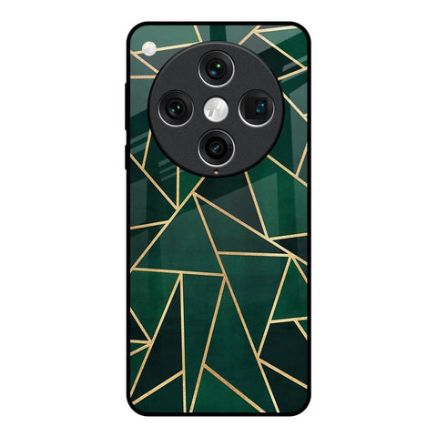 Abstract Green Oppo Find x8 Pro Glass Back Cover Online