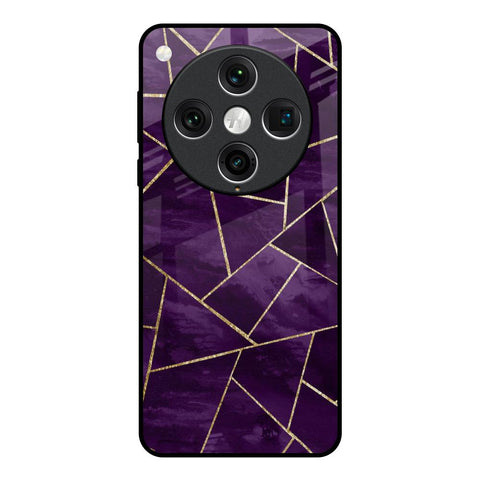 Geometric Purple Oppo Find x8 Pro Glass Back Cover Online