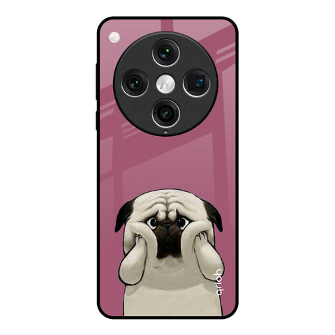 Funny Pug Face Oppo Find x8 Pro Glass Back Cover Online