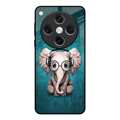 Adorable Baby Elephant Oppo Find x8 Pro Glass Back Cover Online