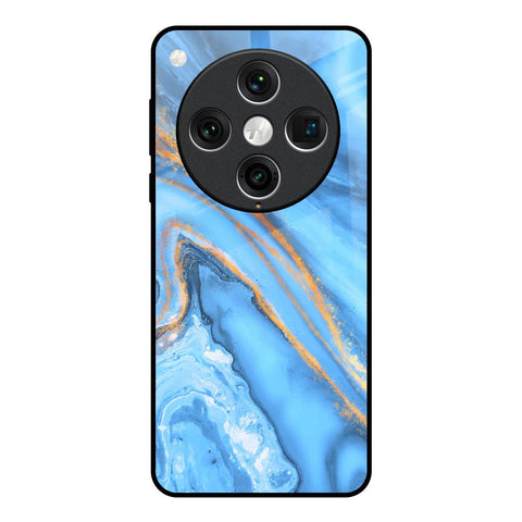 Vibrant Blue Marble Oppo Find x8 Pro Glass Back Cover Online