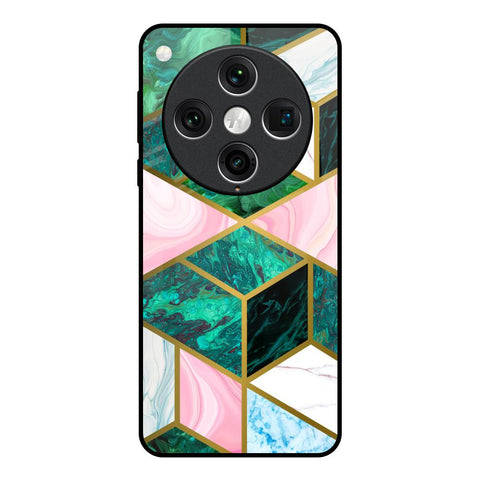 Seamless Green Marble Oppo Find x8 Pro Glass Back Cover Online