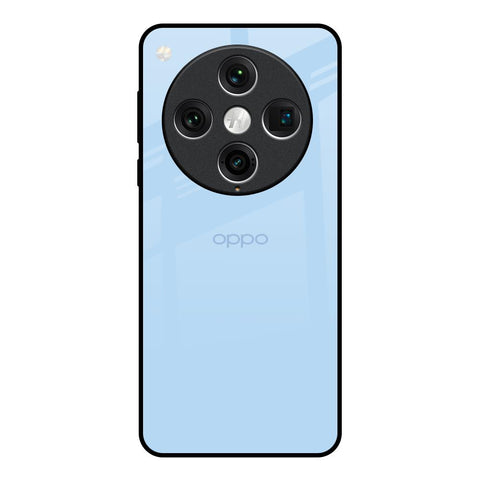 Pastel Sky Blue Oppo Find x8 Pro Glass Back Cover Online