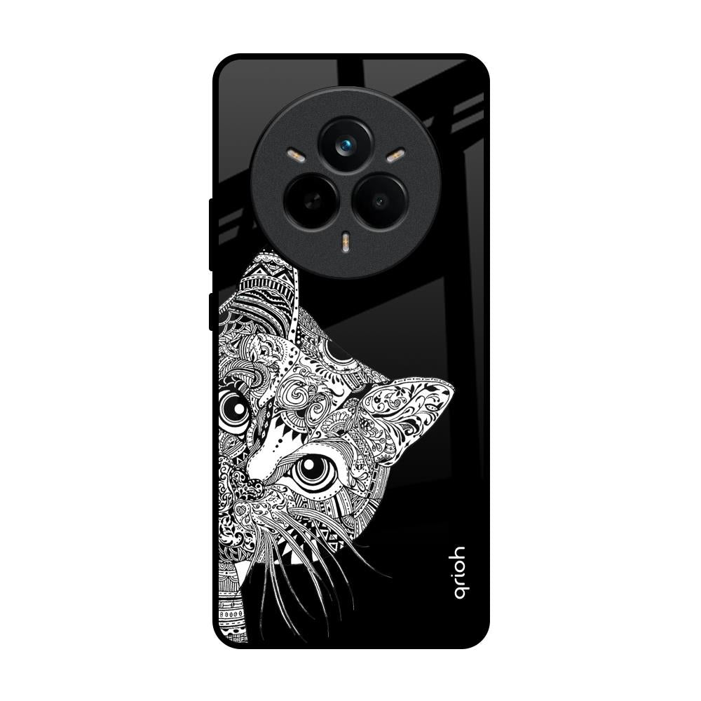 Kitten Mandala Realme 14 Pro 5G Glass Back Cover Online