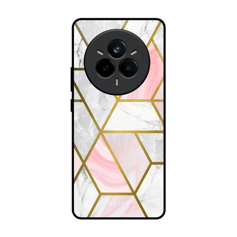 Geometrical Marble Realme 14 Pro 5G Glass Back Cover Online