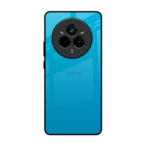 Blue Aqua Glass Case for Realme 14 Pro 5G