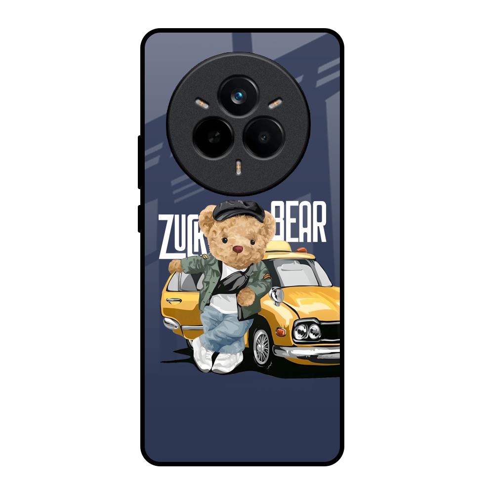 Adventurous Bear Glass Case for Realme 14 Pro Plus 5G