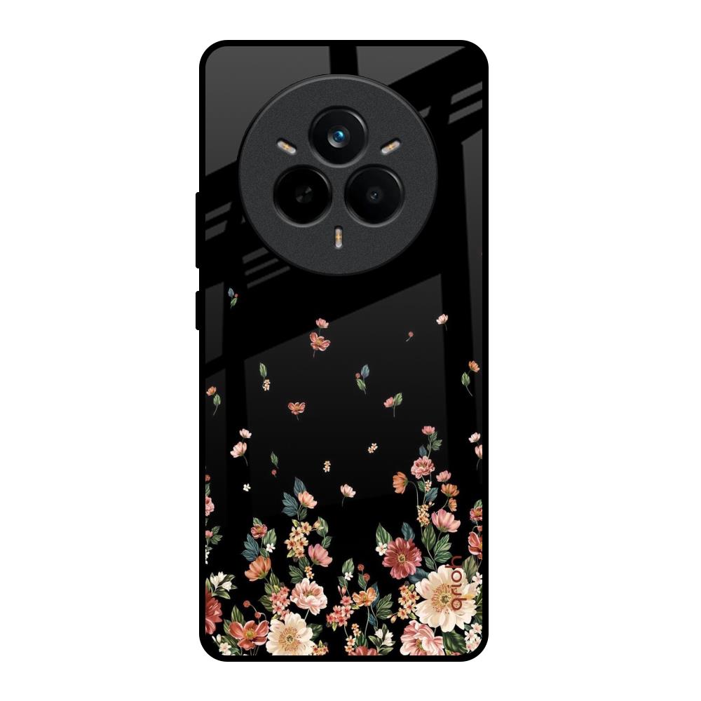 Floating Floral Print Realme 14 Pro Plus 5G Glass Back Cover Online