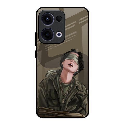 Blind Fold Oppo Reno13 5G Glass Back Cover Online