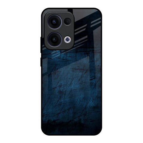 Dark Blue Grunge Oppo Reno13 5G Glass Back Cover Online