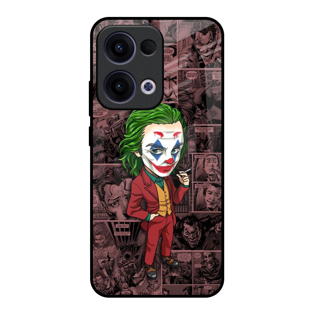 Joker Cartoon Oppo Reno13 5G Glass Back Cover Online