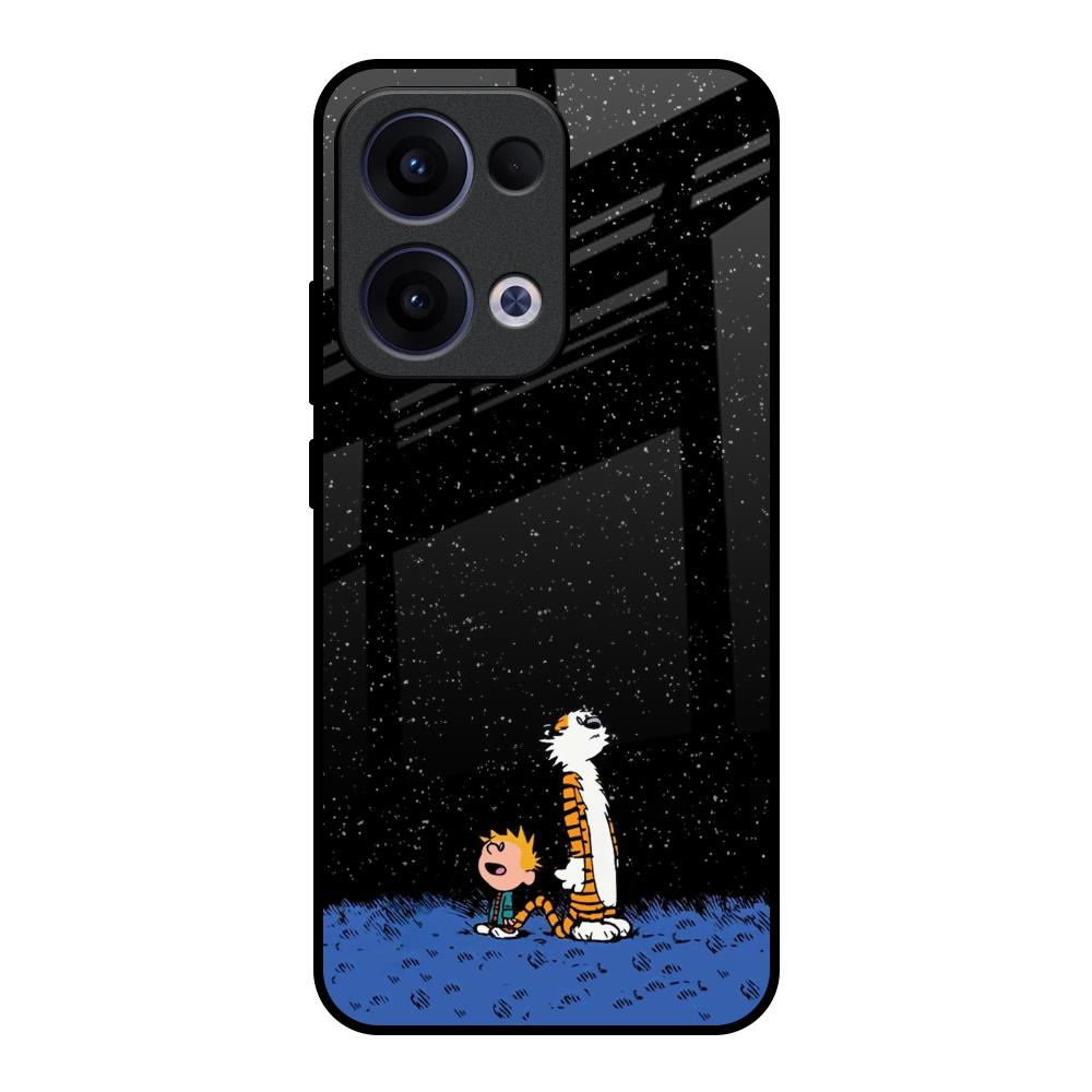 Night Sky Star Oppo Reno13 5G Glass Back Cover Online