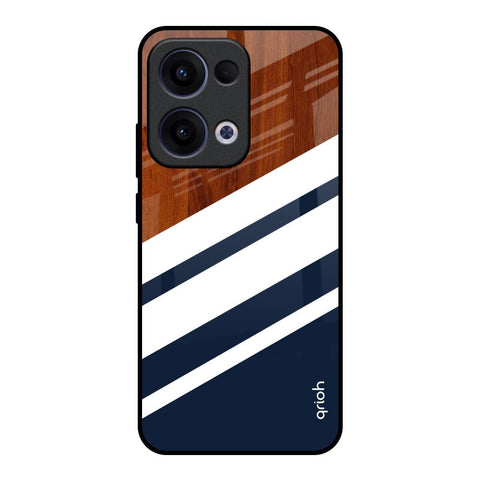 Bold Stripes Oppo Reno13 5G Glass Back Cover Online