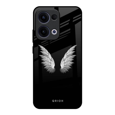 White Angel Wings Oppo Reno13 5G Glass Back Cover Online