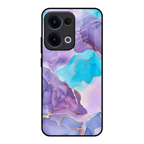 Alcohol ink Marble Oppo Reno13 5G Glass Back Cover Online